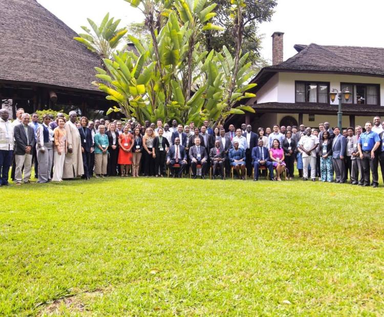 Cabinet Secretary for Environment, Climate Change and Forestry, Dr. Deborah M. Barasa, accompanied by Forestry Principal Secretary Mr. Gitonga Mugambi, during the official opening of the inaugural REDD+ Global Summit 2026 in Nairobi.